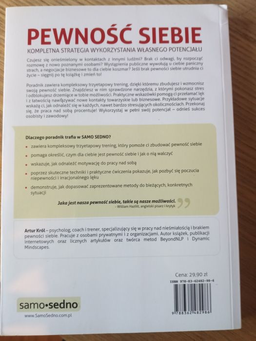 Pewność siebie. Artur Król