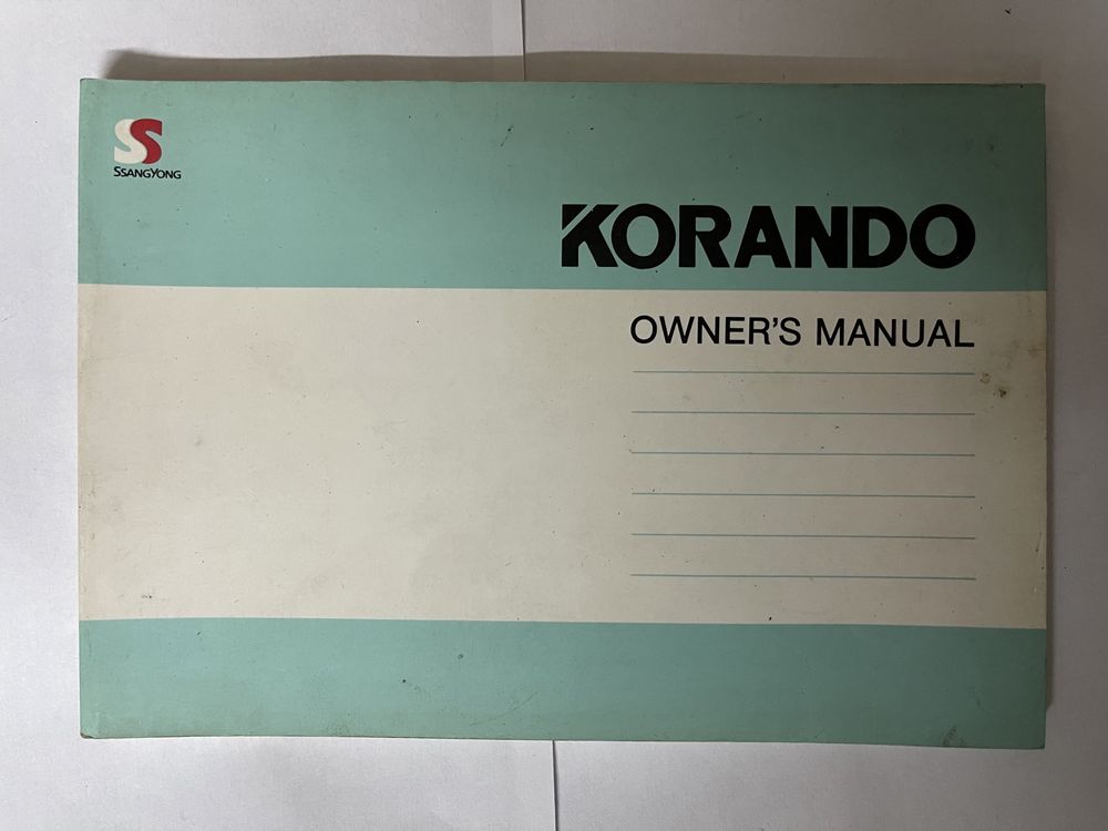 Korando manual instrucoes