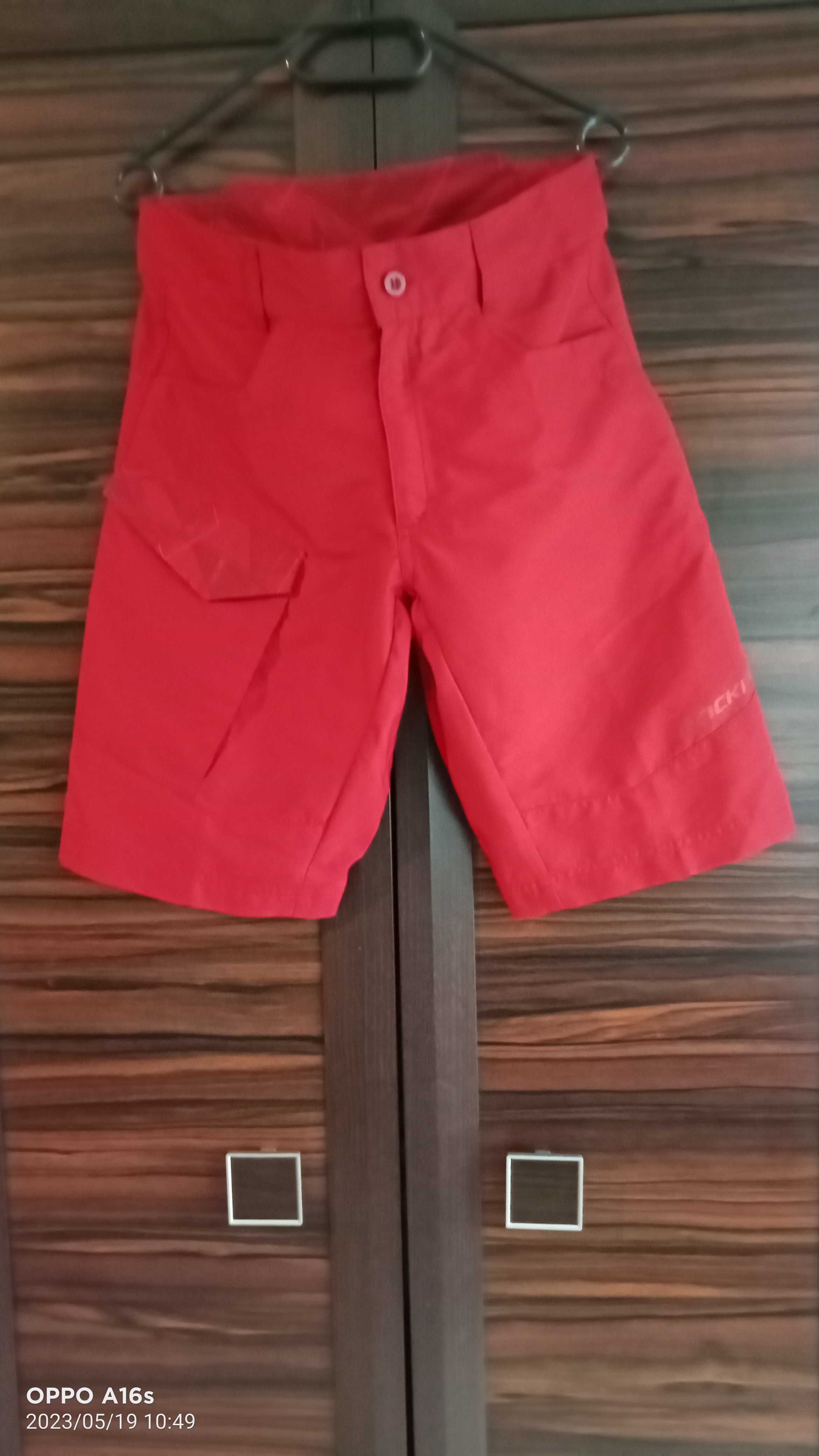 Spodnie na rower  Trekking MTB Rockraider czerwone S