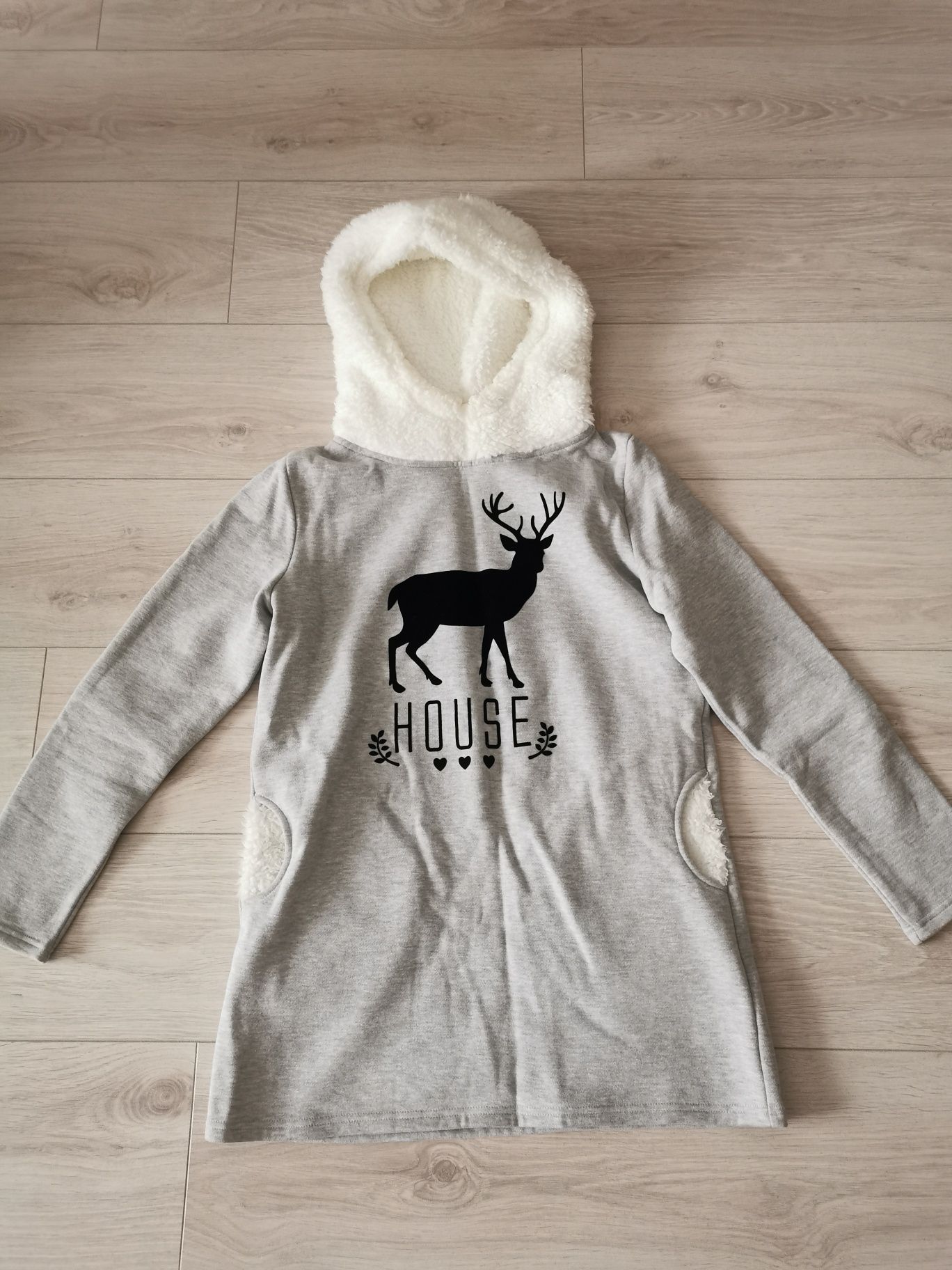 Bluza tunika sukienka futerko miś hit mody zima house kaptur renifer