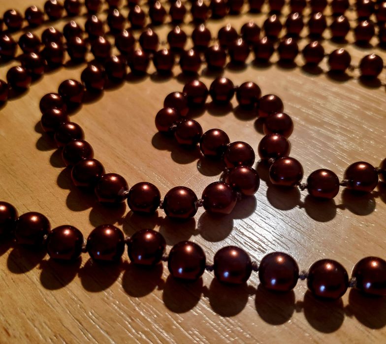 Бусы длинные чешское стекло