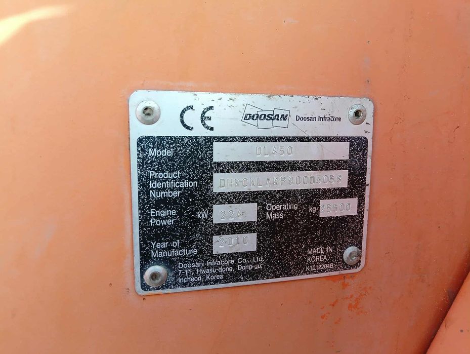 Ładowarka Doosan DL-450 r.2010 Faktura VAT