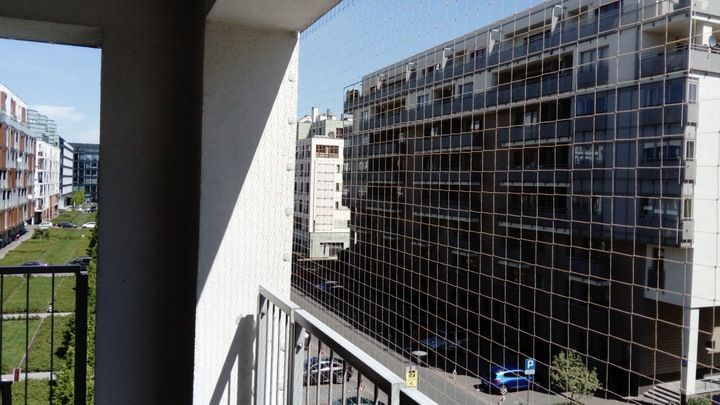 Zestaw Siatka Na Balkon Dla Kota Gołębie 4x2m, Oczko 50mm Bez Wierceni