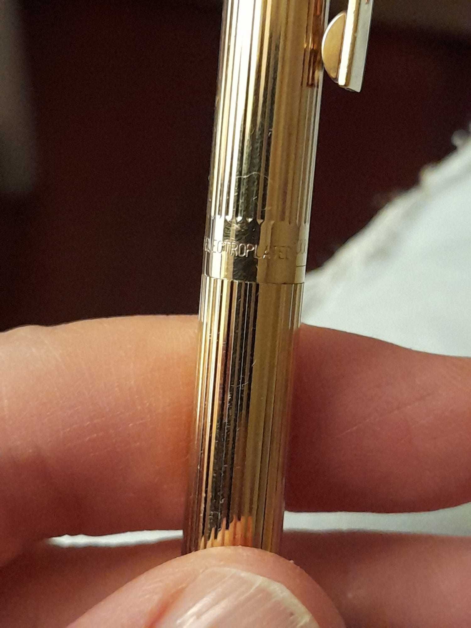 Caneta esferográfica Parker vintage ouro 23K galvanizado