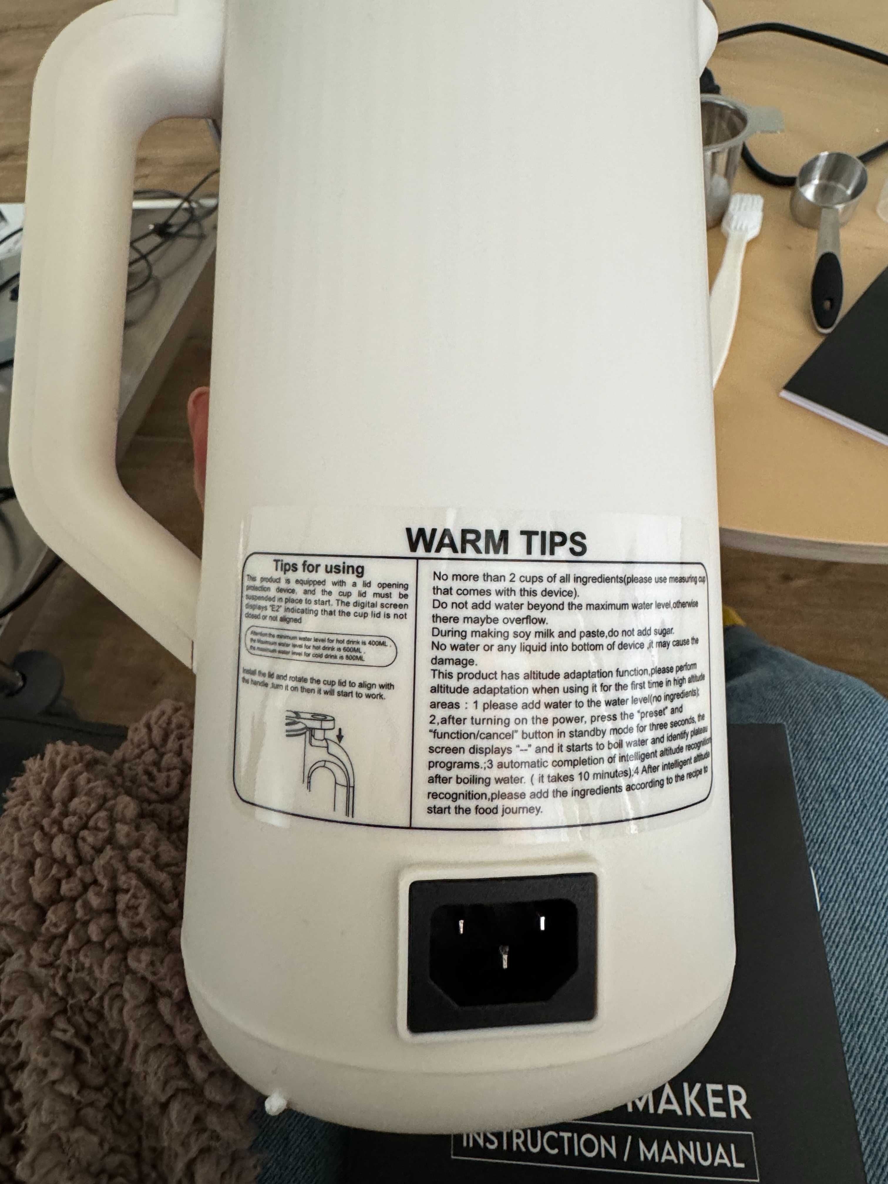 urządzenie do przygotowywania mleka roślinnego 110 V
