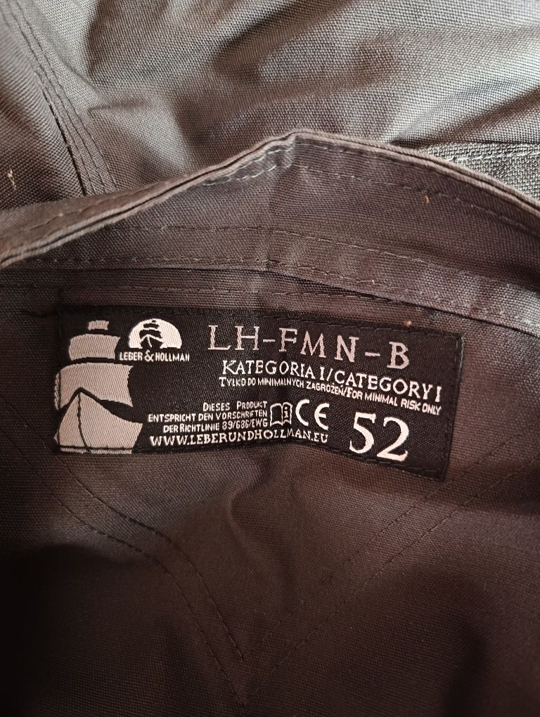 Spodnie robocze ogrodniczki firmen nowe, rozmiar 52, lh-fmn-b