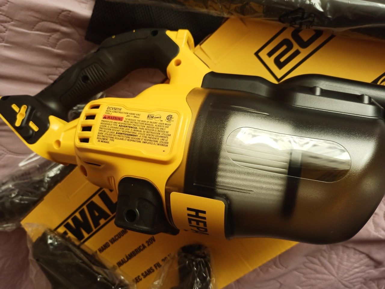 Пылесос аккумуляторный DEWALT DCV501 HB 20V