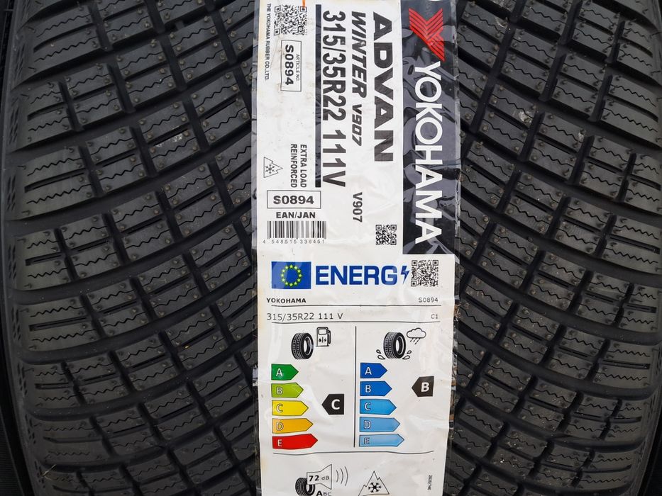 Резина зимова, НОВА, 275/40 315/35 R22 Yokohama Advan Winter V907