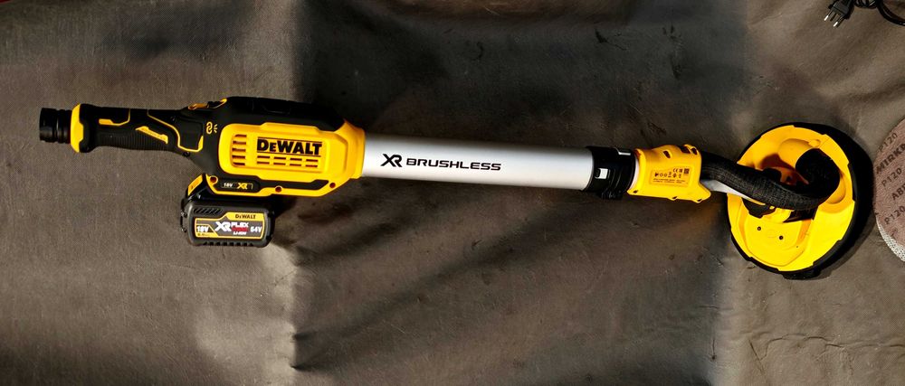 Szlifierka Żyrafa Do Gipsu Gładzi Ścian Tynków Dewalt DCE800 Aku 6.0ah