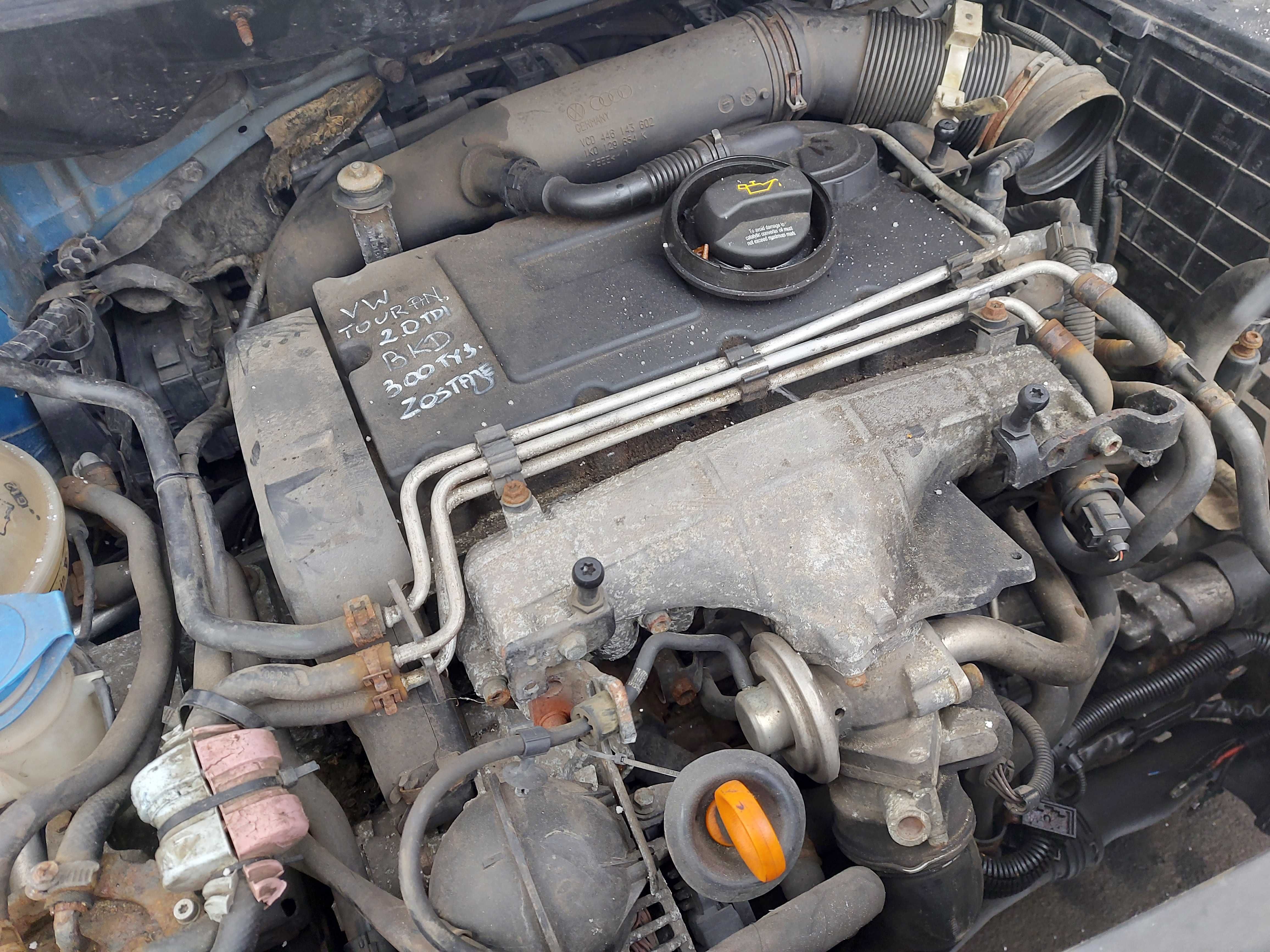 Silnik VW Touran 2,0 TDI BKD 300TYS FV transport/dostawa
