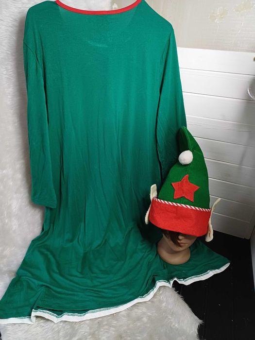 Різдвяне новорічне плаття сукня наряд помічниця санти ельф р. л-хл