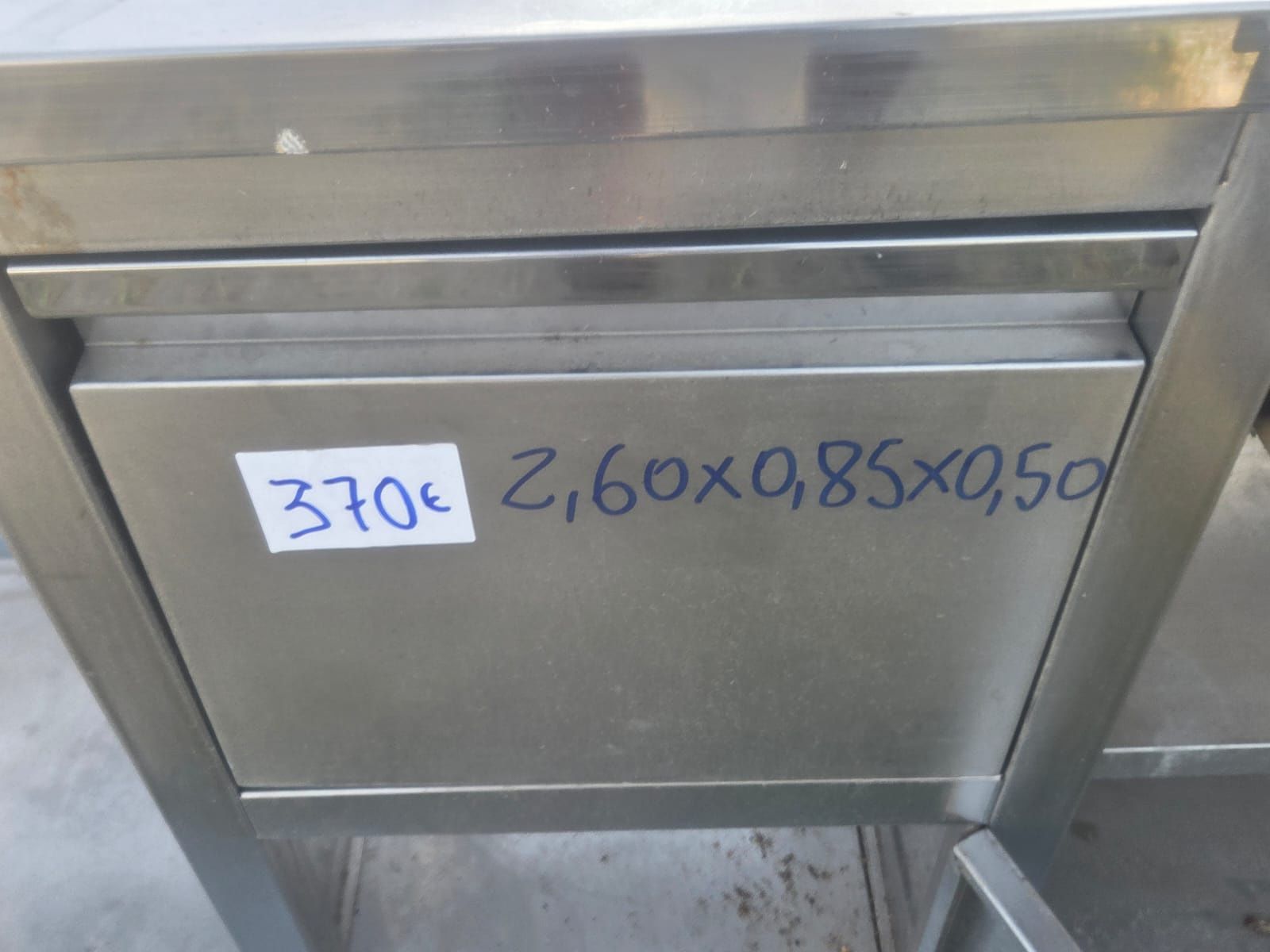 Bancada em inox  com lava loiça