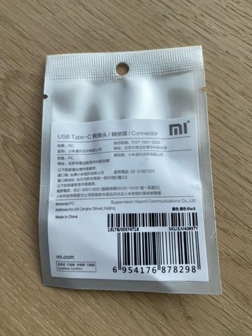 Przejściówka adapter Xiaomi micro USB na USB C