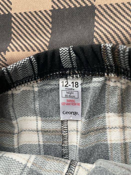 Костюм в клітинку набір комплект набор світшот штани піжама 80 86 Geor