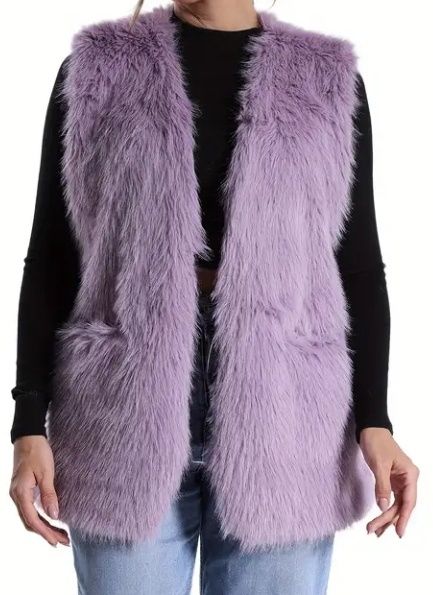 Kamizelka damska brudny fiolet rozmiar 40/42