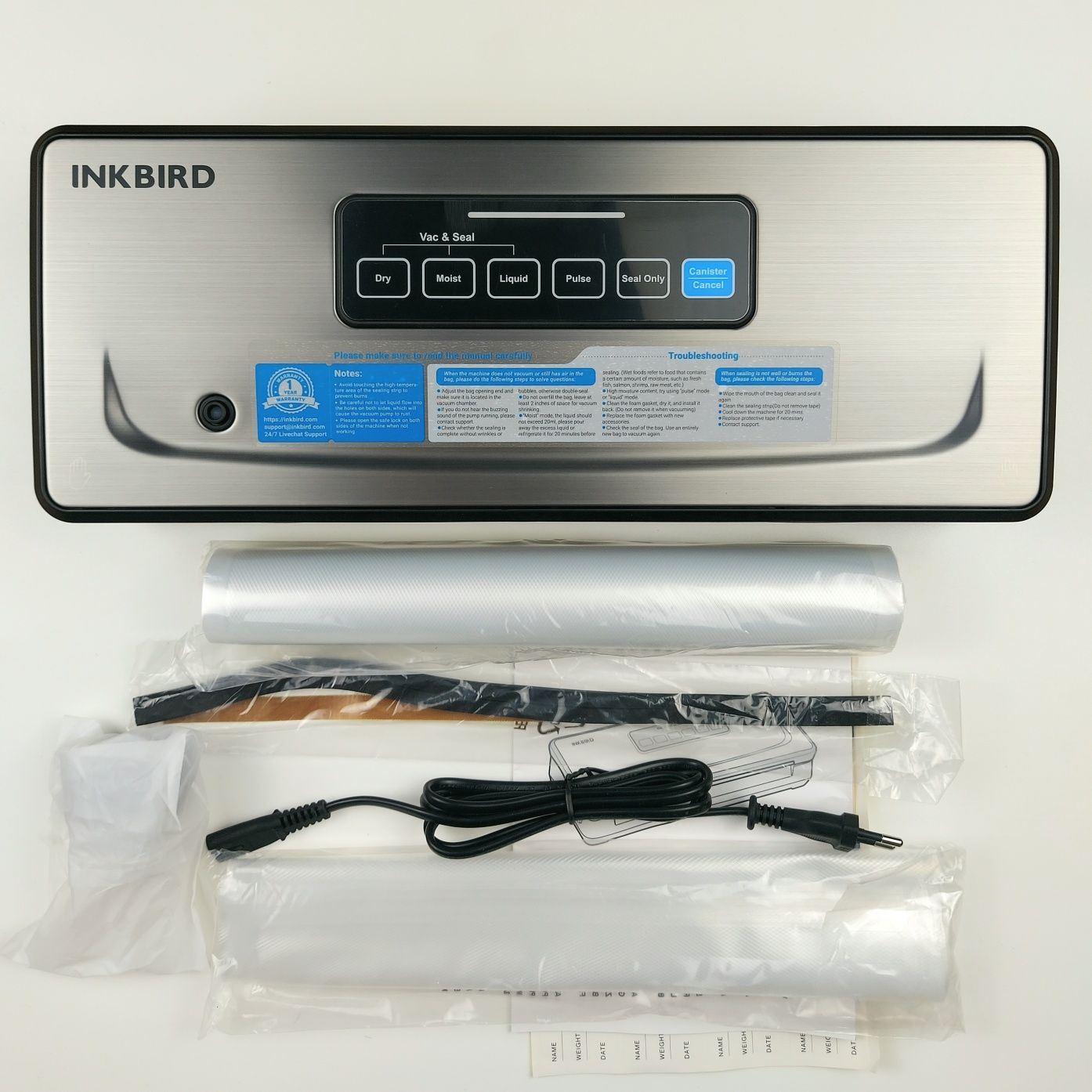 Вакуумний пакувальник Inkbird INK-VS02