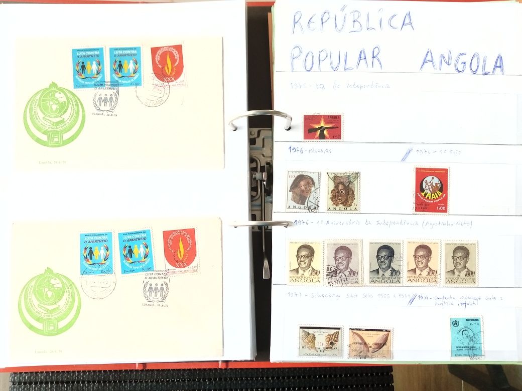 Coleção exclusiva Selos Angola