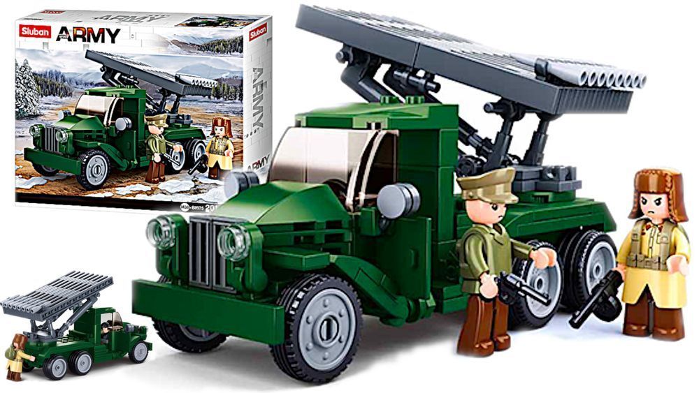 Klocki Katiusza Wyrzutnia Rakietowa Ciężarówka, Rakieta jak LEGO