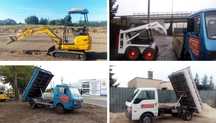 TANIO wywrotka transport ziemia piasek kiper beton  kamień Minikoparka