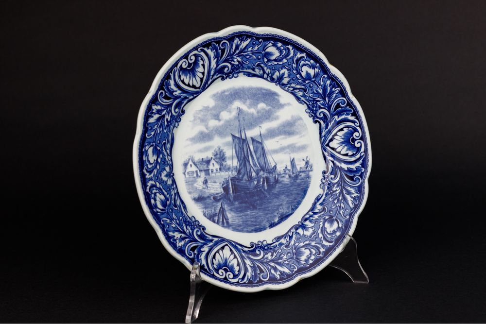 Delft Boch stary ceramiczny talerz lata 70-te