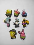 8 sztuk ozdoby, przypinki, jibbitz, charmsy do crocs SpongeBob