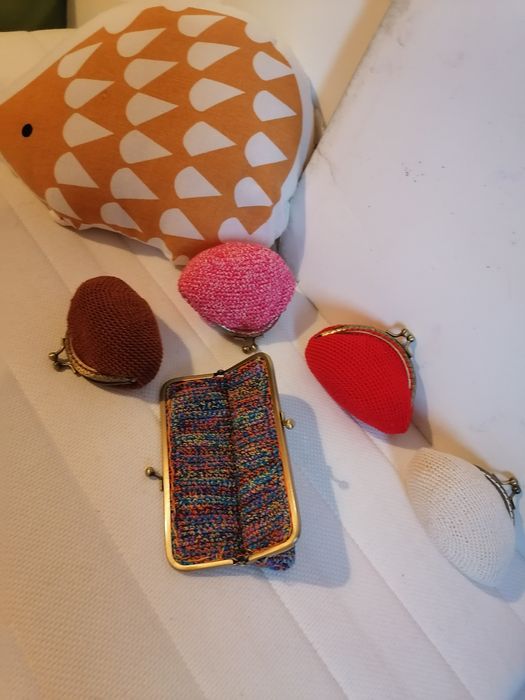Carteiras em crochet