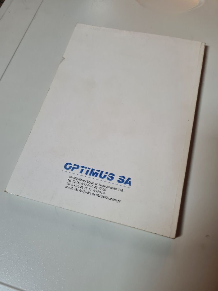 Podręcznik użytkownika OPTIMUS SA 486 retro pc
