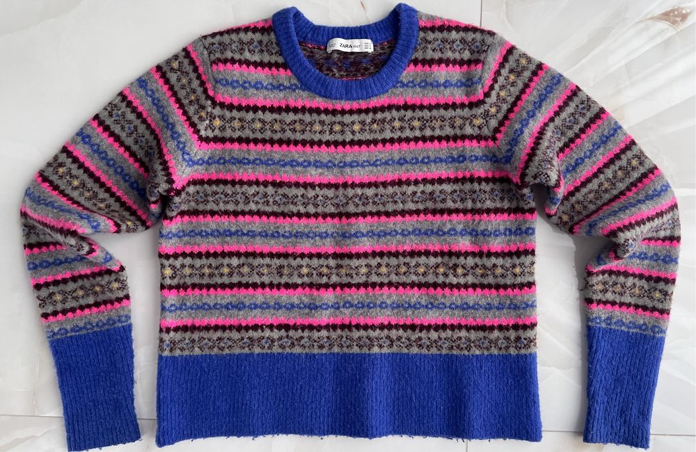 Sweter damski kolorowy