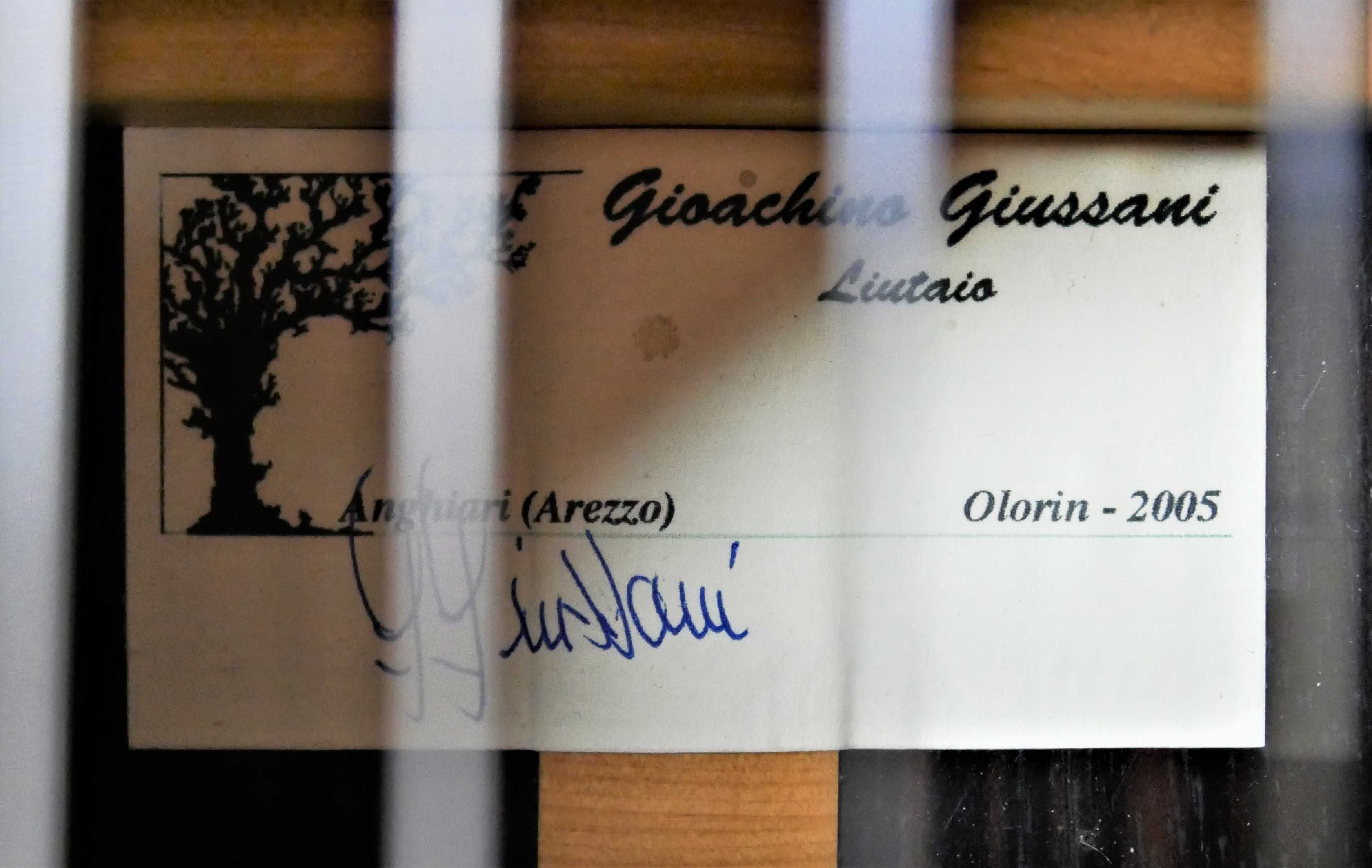 Gioachino Giussani - gitara klasyczna lutnicza