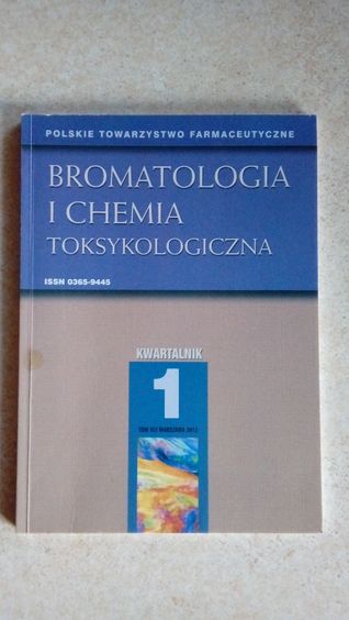 Bromatologia i chemia toksykologiczna 1/2012