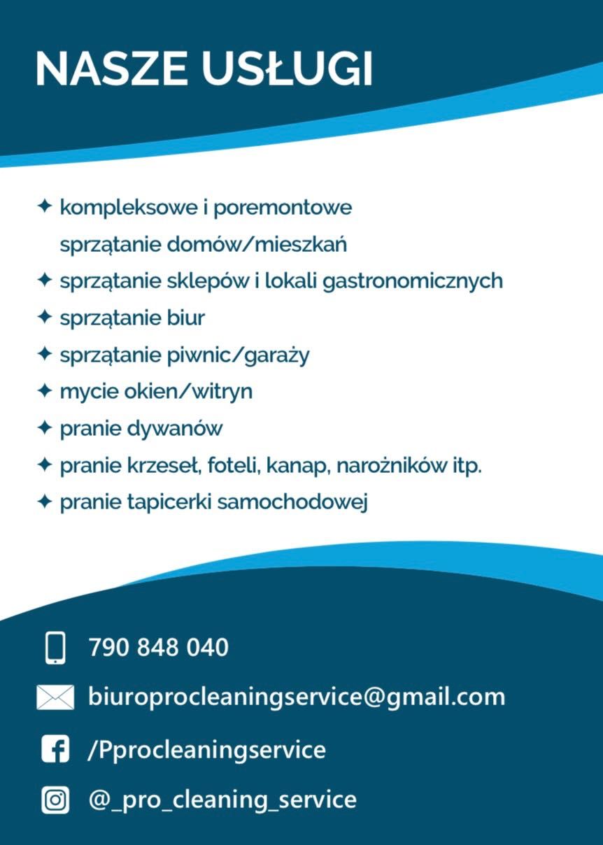 Usługi sprzątające