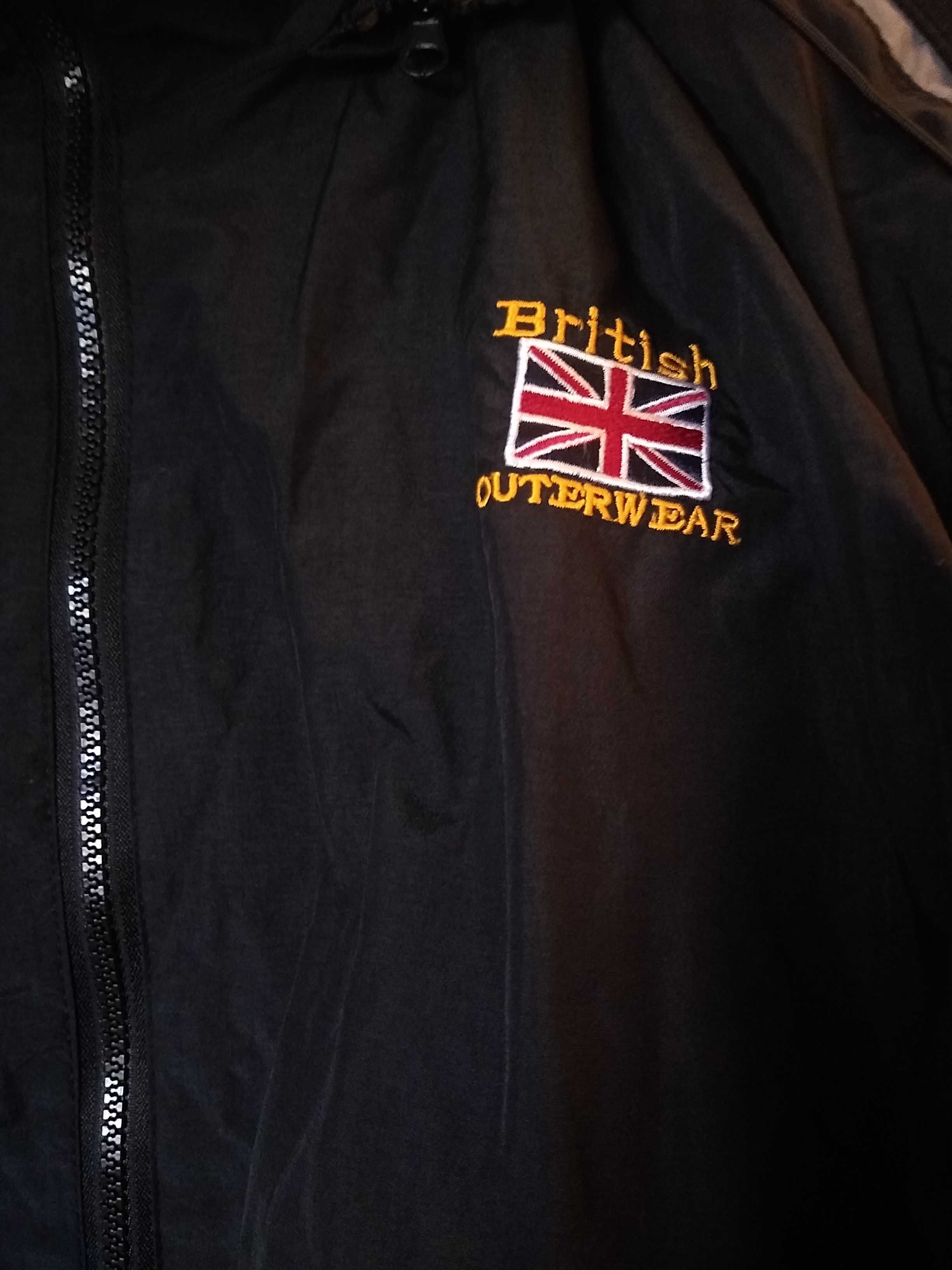 British Outerwear  Męska kurtka z odpinanym kapturem, Rozmiar L