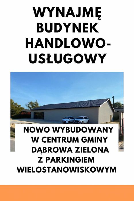 Nowoczesny budynek handlowo-usługowy 432 m² z parkingiem