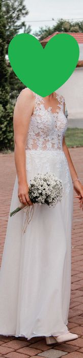 Suknia ślubna - delikatna, klasyczna