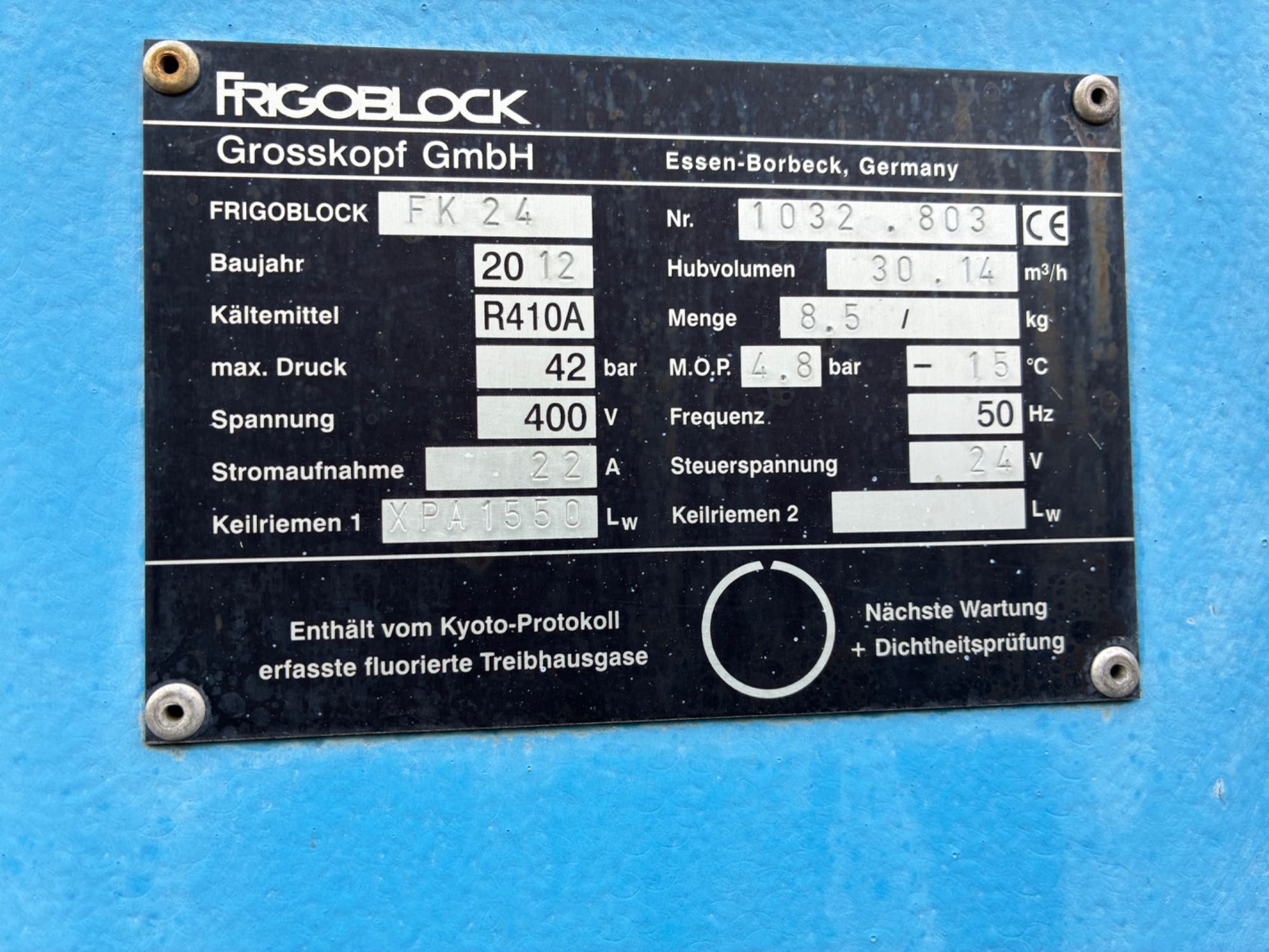 Chłodnia mroźnia z agregatem frigoblock FK 24