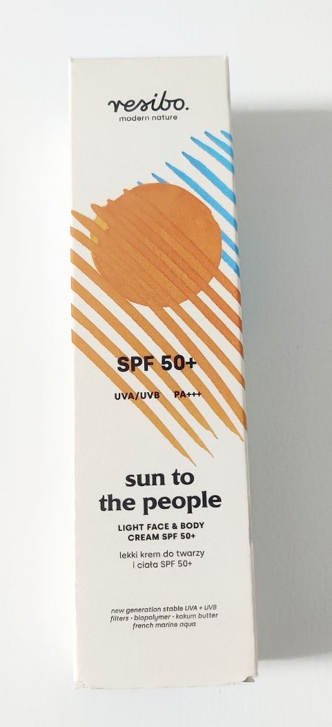 Resibo Sun to the people spf 50+, 50 ml, krem z filtrem, nowy!
