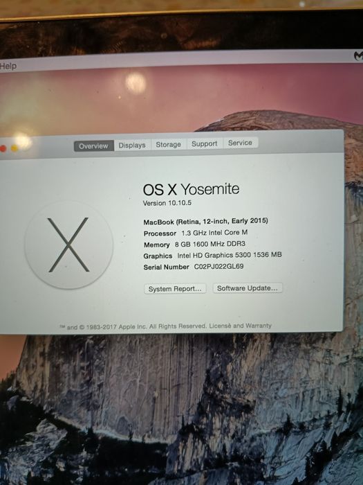 MacBook 8 2015 ecrã 12"