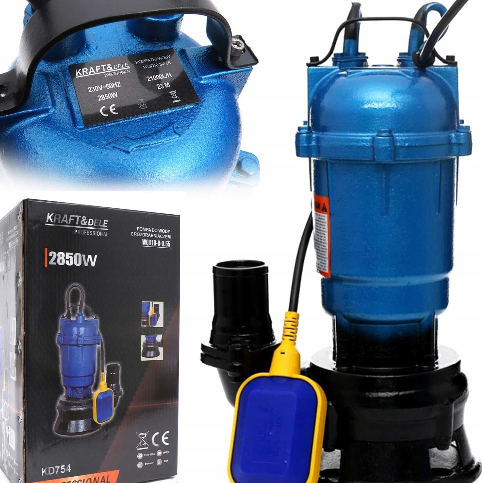 Pompa do wody czystej brudnej szamba z rozdrabniaczem 2850w KRAFTDELE