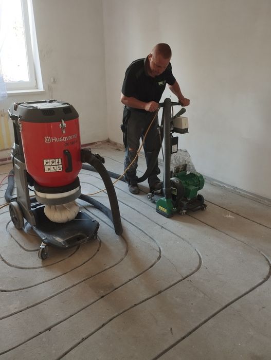 Frezowanie Bezpylowe pod ogrzewanie podłogowe  40-70 zł mkw