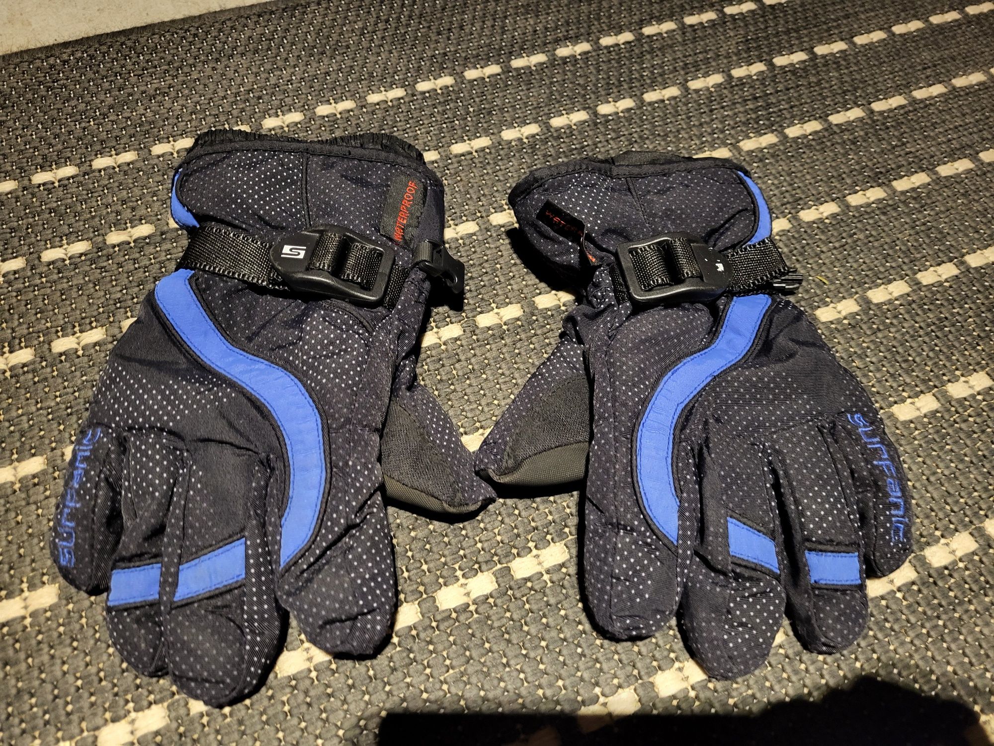 Rękawice rekawiczki zimowe narciarskie chłopięce 8-9 lat