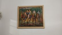 Quadro de corrida de cavalos