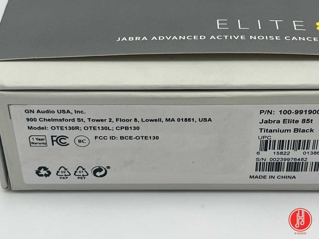 Наушники Jabra Elite 85T USA Оригинал- Новый АКБ- Гарантия 3 мес.