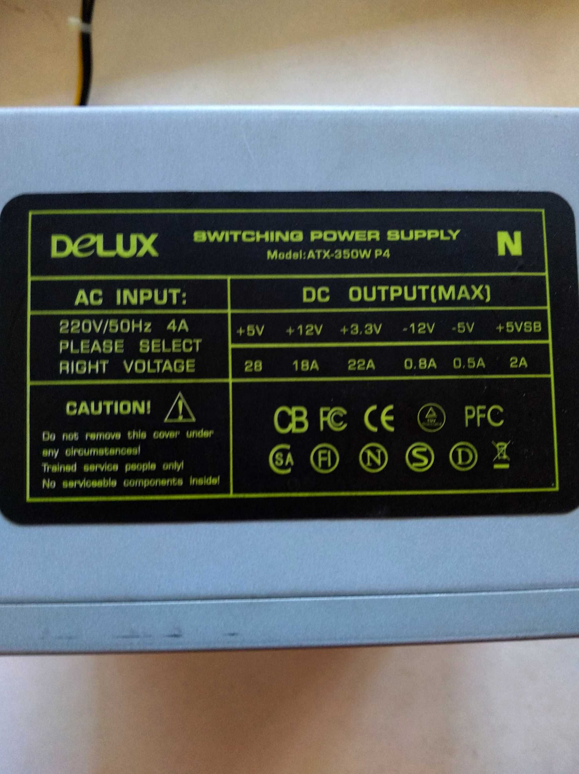 Блок питания Delux 350W (ATX-350W P4)