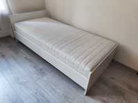 Łóżko z materacem 203 x 95 x 49 cm białe