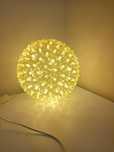 Lampka lampa nocna kula ciepła w kwiaty