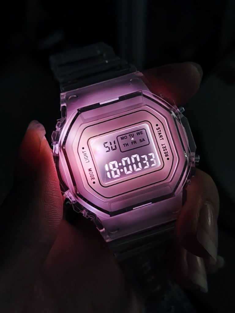 Retro Zegarek Y2K Przeźroczysty