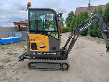 Minikoparka Volvo EC 18E Łódź, Starowa Góra