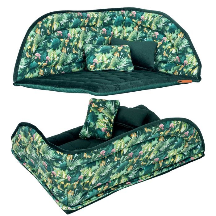 narożne posłanie do kennela dla małego pieska 30x40x16 cm  kolorowe