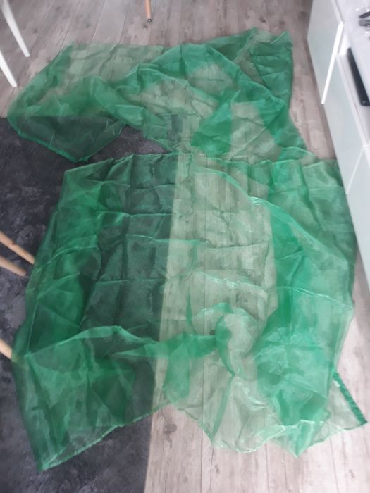 Zasłony firany mgiełka zielona