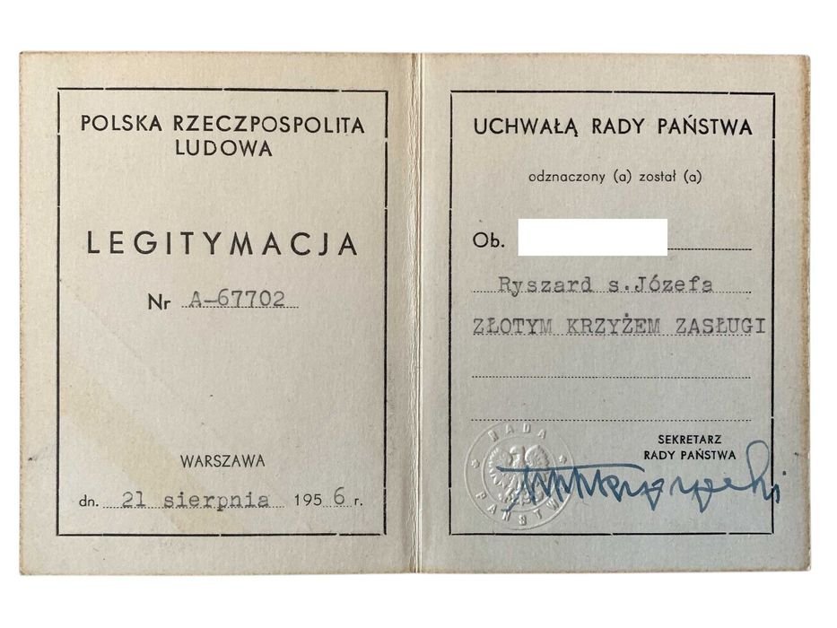 PRL: Medale i Odznaczenia po Weteranie II wojny. Zestaw